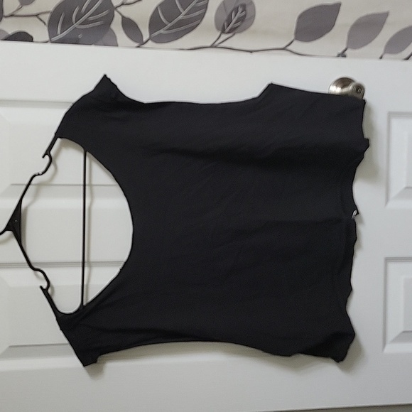 DIY Safety Pin Cropped Beetlejuice Graphic Tee, XL Oversized - Picture 4 of 5